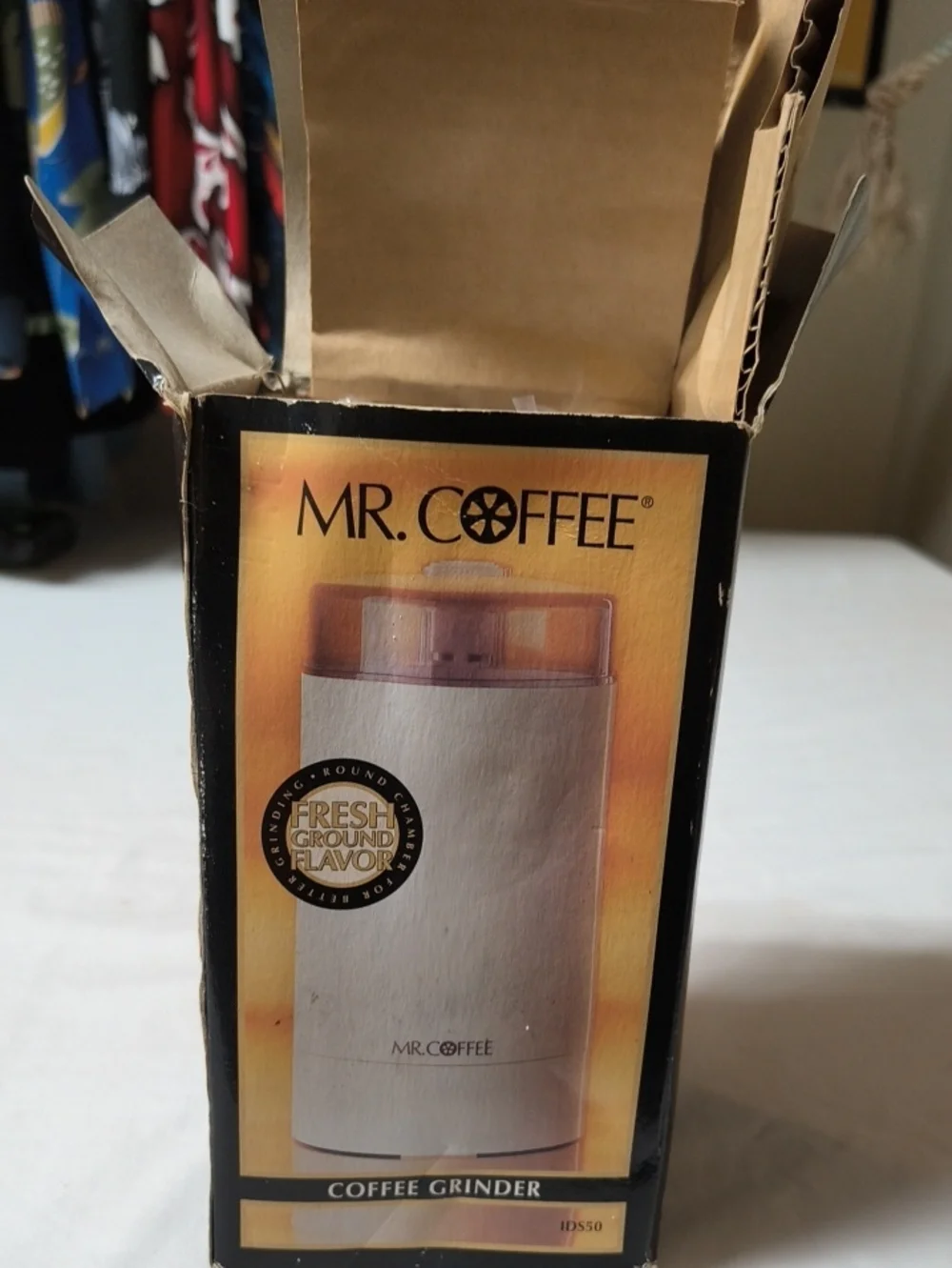 Mr. Coffee White Coffee Grinder - Electric Bean Grinder New